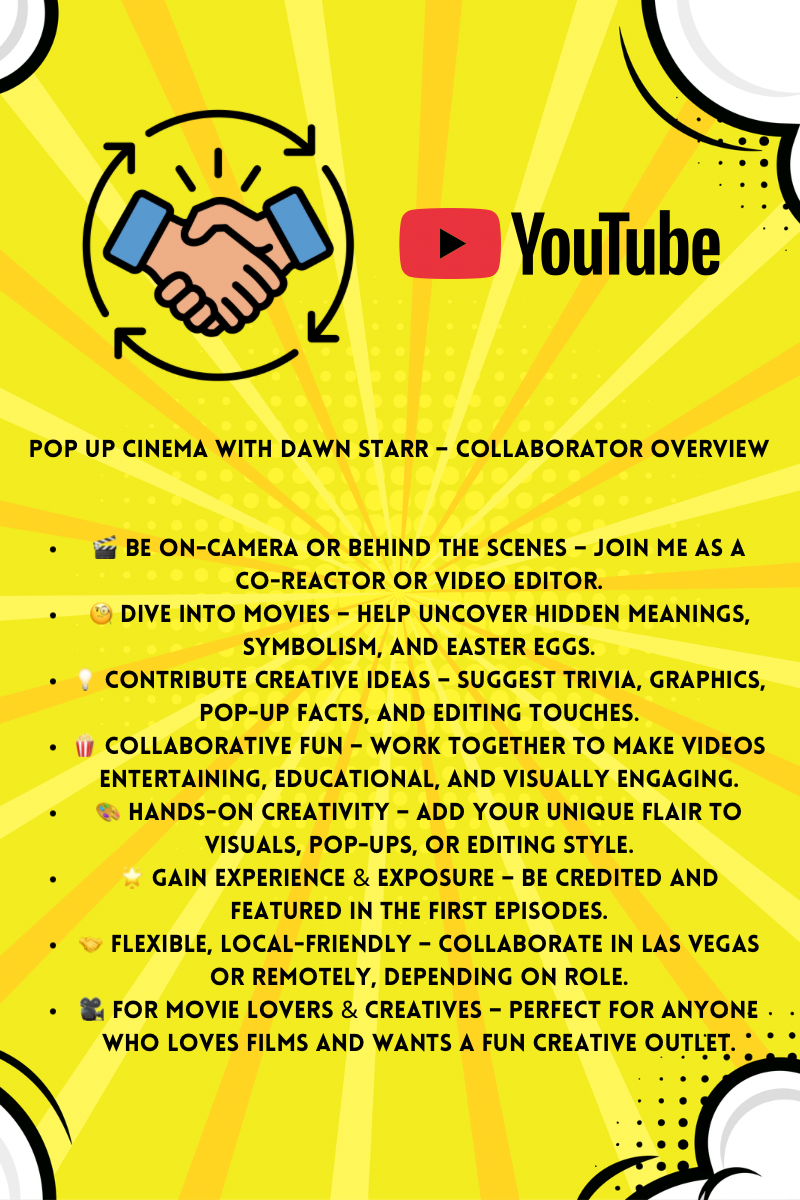 Collaboration for new YouTube channel, movie reactors wanted!